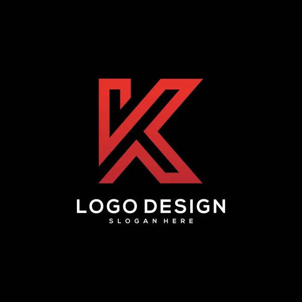 Letra Logotipo Ícone Design Elementos Modelo — Vetor de Stock