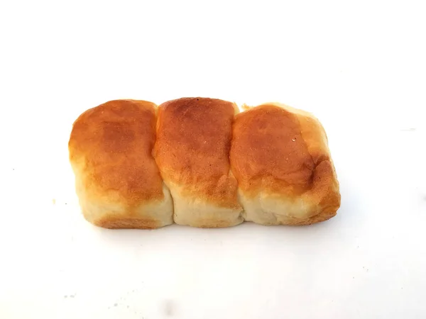 Bröd Bageri Ikon Skivad Färskt Vetebröd Isolerad Vit Bakgrund — Stockfoto