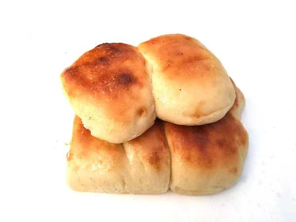 Homemade Freshly Baked Soft Dinner Rolls Selective Focus — Stock Photo, Image