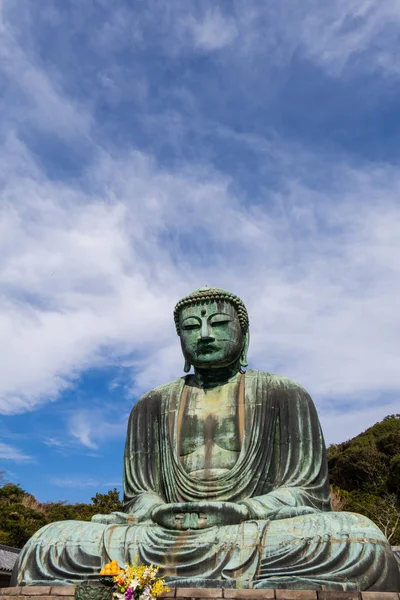 Великий Будда Камакуры Камакура Дайбуцу Является Объектом Всемирного Наследия Юнеско — стоковое фото