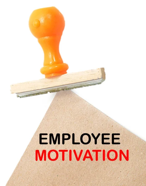 Text razítka motivace zaměstnanců — Stock fotografie