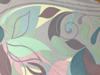 batik arka plan üzerinde güzel renkli çiçekler 