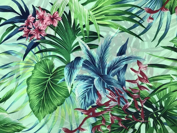 batik arka plan üzerinde güzel renkli çiçekler 