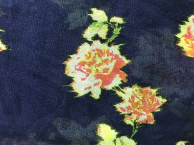 Batik fablic güzel desen çiçekler