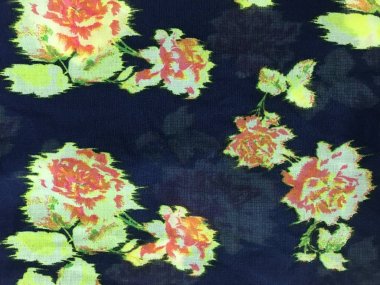 Batik fablic güzel desen çiçekler