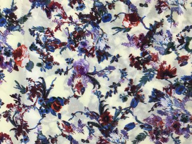 Batik fablic güzel desen çiçekler