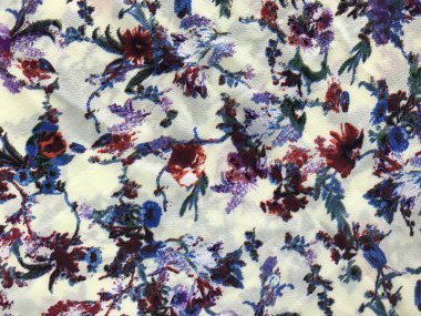 Batik fablic güzel desen çiçekler