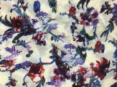 Batik fablic güzel desen çiçekler