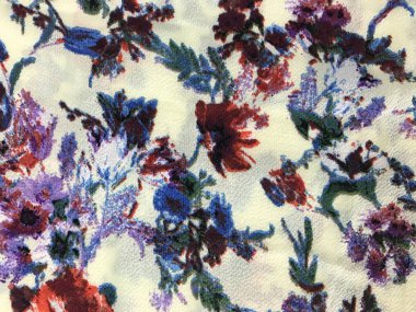 Batik fablic güzel desen çiçekler