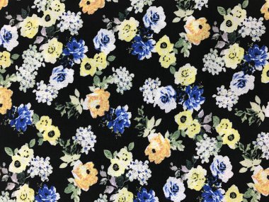 Batik fablic güzel desen çiçekler