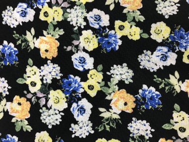 Batik fablic güzel desen çiçekler