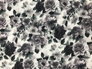 Batik fablic güzel desen çiçekler