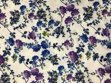 Batik fablic güzel desen çiçekler