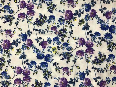 Batik fablic güzel desen çiçekler