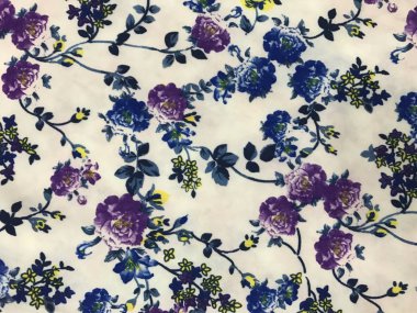 Batik fablic güzel desen çiçekler