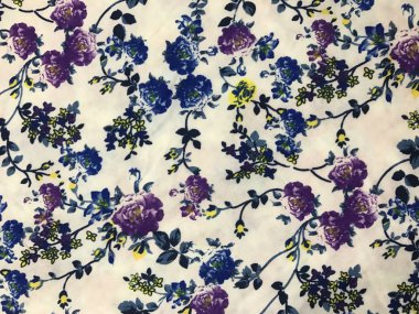 Batik fablic güzel desen çiçekler