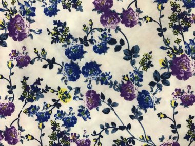 Batik fablic güzel desen çiçekler