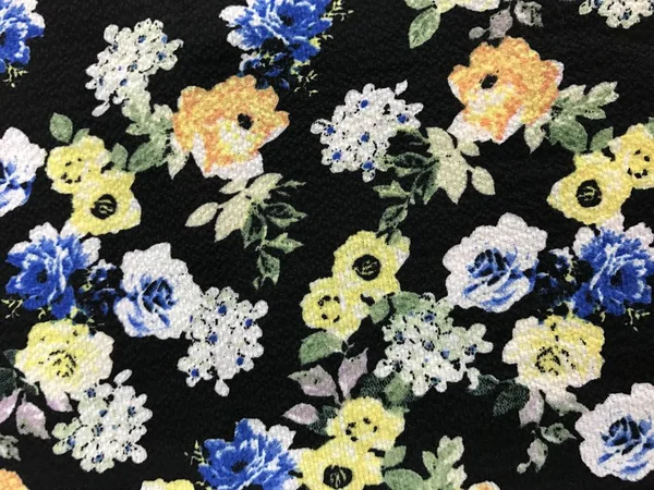 Batik Fablic Güzel Desen Çiçekler — Stok fotoğraf