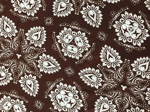 Batik Fablic Güzel Desen Çiçekler — Stok fotoğraf