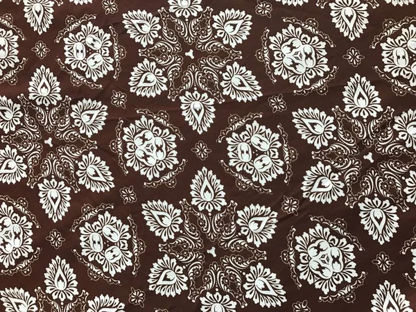 Batik fablic güzel desen çiçekler — Stok fotoğraf