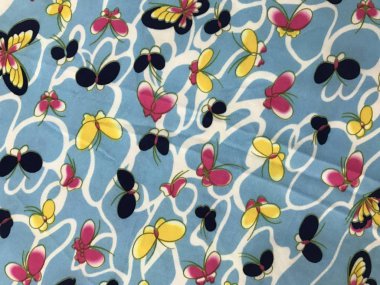 Batik fablic güzel desen çiçekler