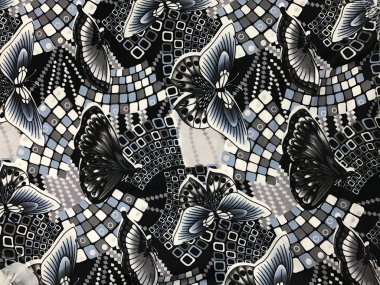 Batik fablic güzel desen çiçekler