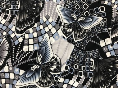 Batik fablic güzel desen çiçekler