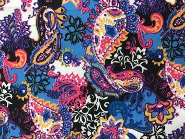 Batik fablic güzel desen çiçekler