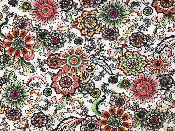 Batik fablic güzel desen çiçekler