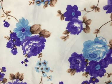 Batik fablic güzel desen çiçekler