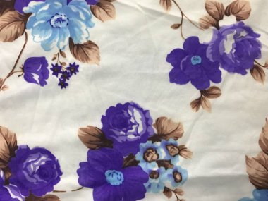 Batik fablic güzel desen çiçekler