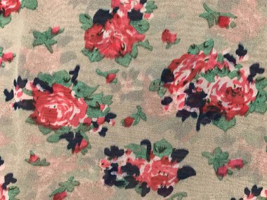 batik arka plan üzerinde güzel renkli çiçekler 