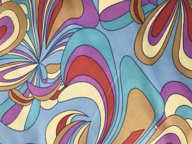 batik arka plan üzerinde güzel renkli çiçekler 