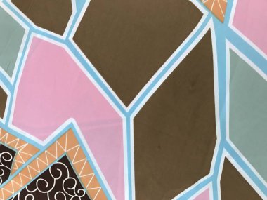 batik arka plan üzerinde güzel renkli çiçekler 