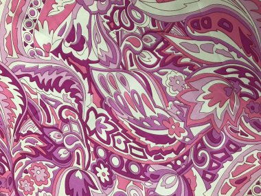 batik arka plan üzerinde güzel renkli çiçekler 