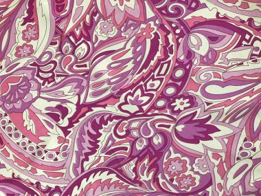 batik arka plan üzerinde güzel renkli çiçekler 