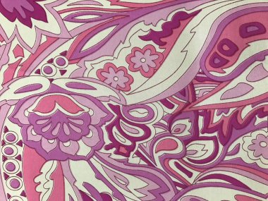 batik arka plan üzerinde güzel renkli çiçekler 