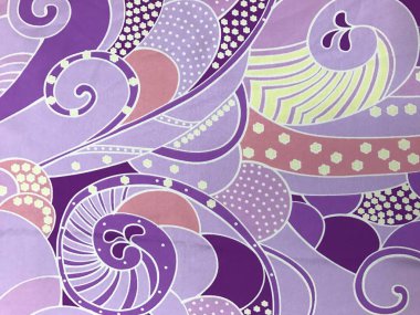 batik arka plan üzerinde güzel renkli çiçekler 