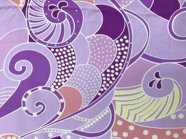 batik arka plan üzerinde güzel renkli çiçekler 