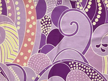 batik arka plan üzerinde güzel renkli çiçekler 