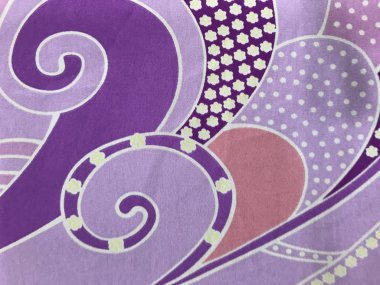 batik arka plan üzerinde güzel renkli çiçekler 