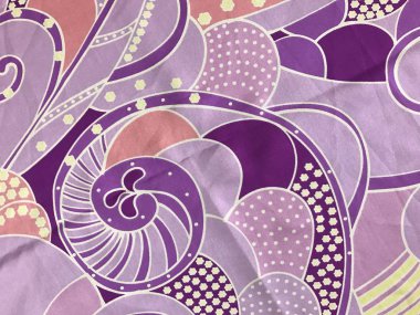 batik arka plan üzerinde güzel renkli çiçekler 