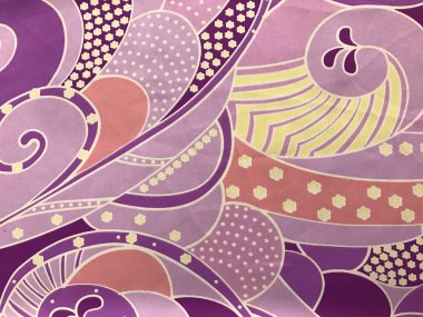 batik arka plan üzerinde güzel renkli çiçekler 