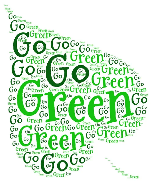 Ir ecología verde — Foto de Stock
