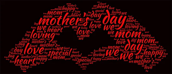 Mors dag word cloud — Stockfoto