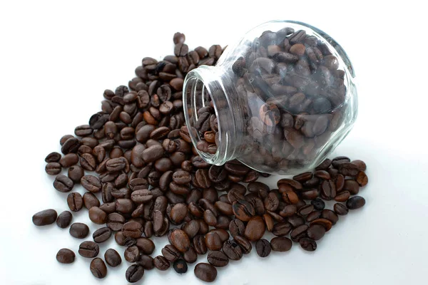 Black coffee beans — Stock Photo, Image