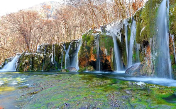 Escenario Natural Lago Plitvice Croacia — Foto de Stock