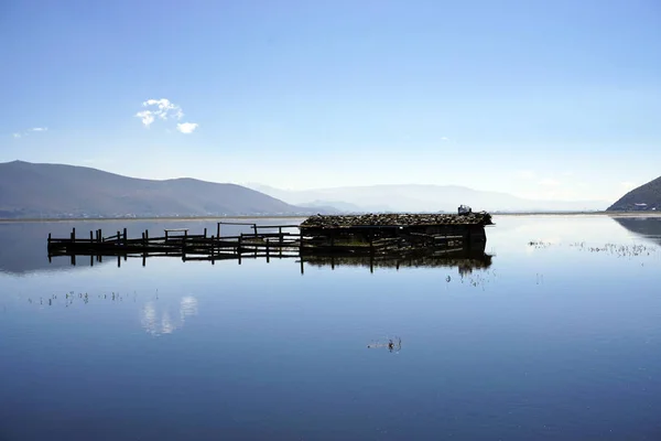 Los Establos Están Inundados Yila Grassland Del Lago Napa Hai — Foto de Stock