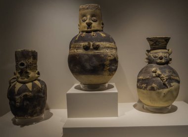 Chancay 'dan İnka antropomorfik seramik 
