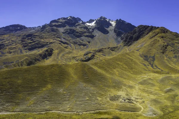 Chimboya Górskie Krajobrazy Dużej Wysokości Abra Raya Między Puno Cuzco — Zdjęcie stockowe